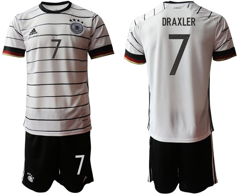 Men 2021 European Cup Germany home white #7 Soccer Jersey1